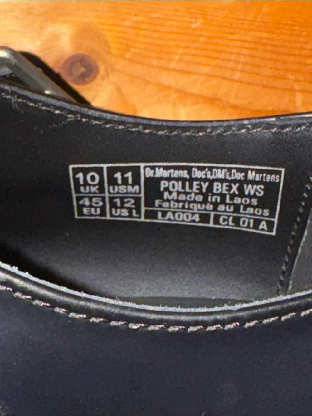 Mens Dr. Martens Black Leather T-Strap Buckle Loafers size 11